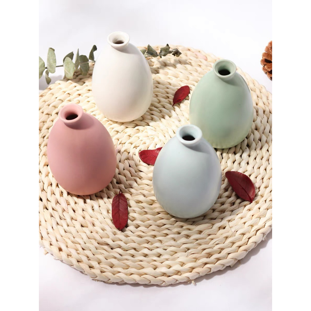 Bình gốm mini trang trí nhà, phụ kiện chụp hình decor sản phẩm - SEDECOR