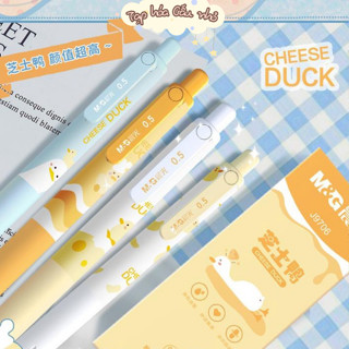  Bút gel MG J9706  VỊT LÙN dễ thương mực đen   Taphoagaunho   