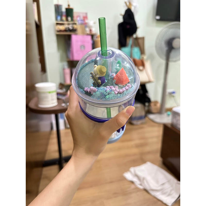 Bình Starbucks Dome Thuỷ tinh Hàn Quốc Chính Hãng 503ml