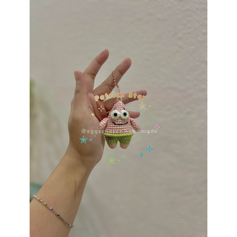 Móc khoá bằng len Patrick Star | The EggsCheese Shop