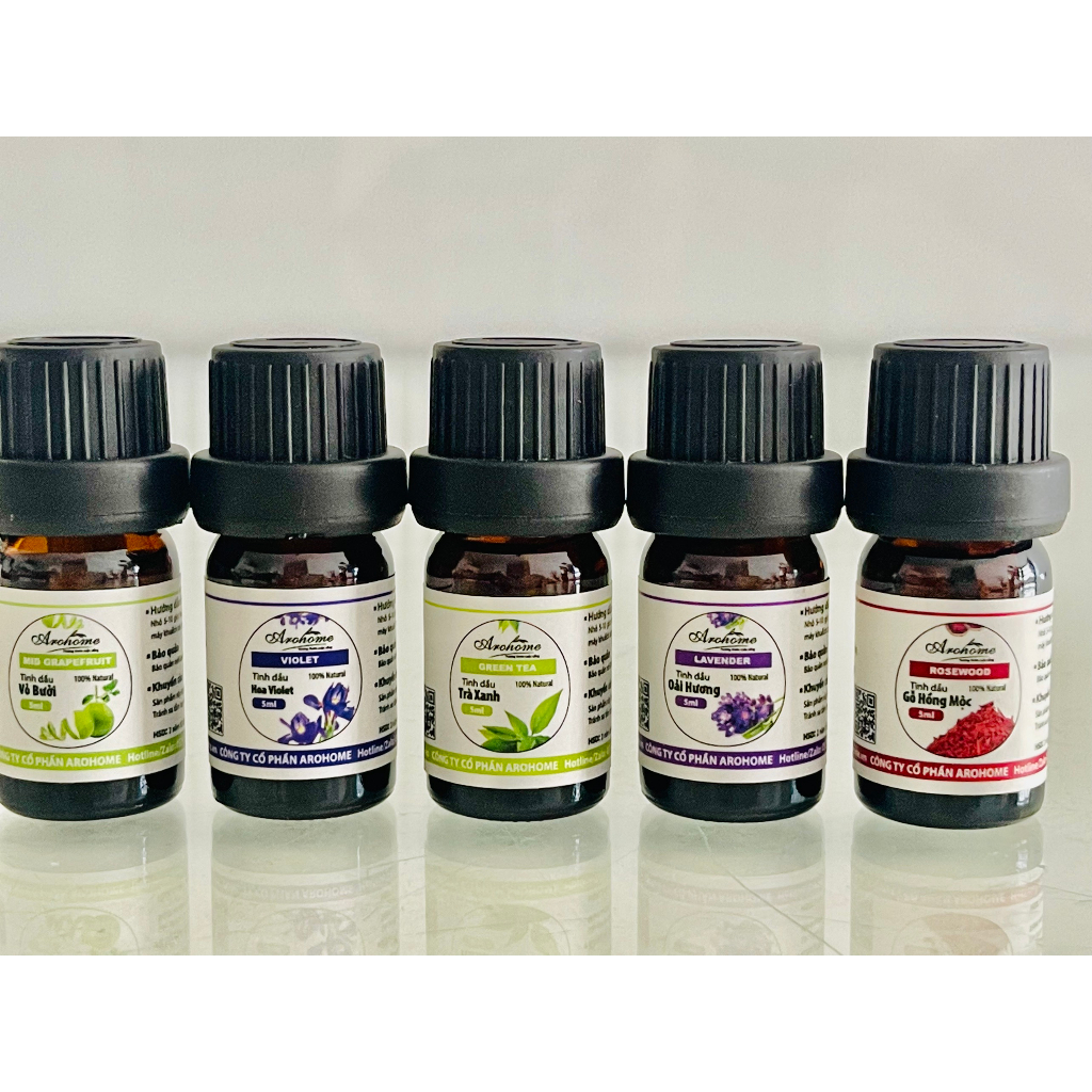 Tinh dầu nguyên chất Arohome nhập khẩu Ấn Độ có kiểm định giúp đuổi muỗi, khử mùi, thơm phòng