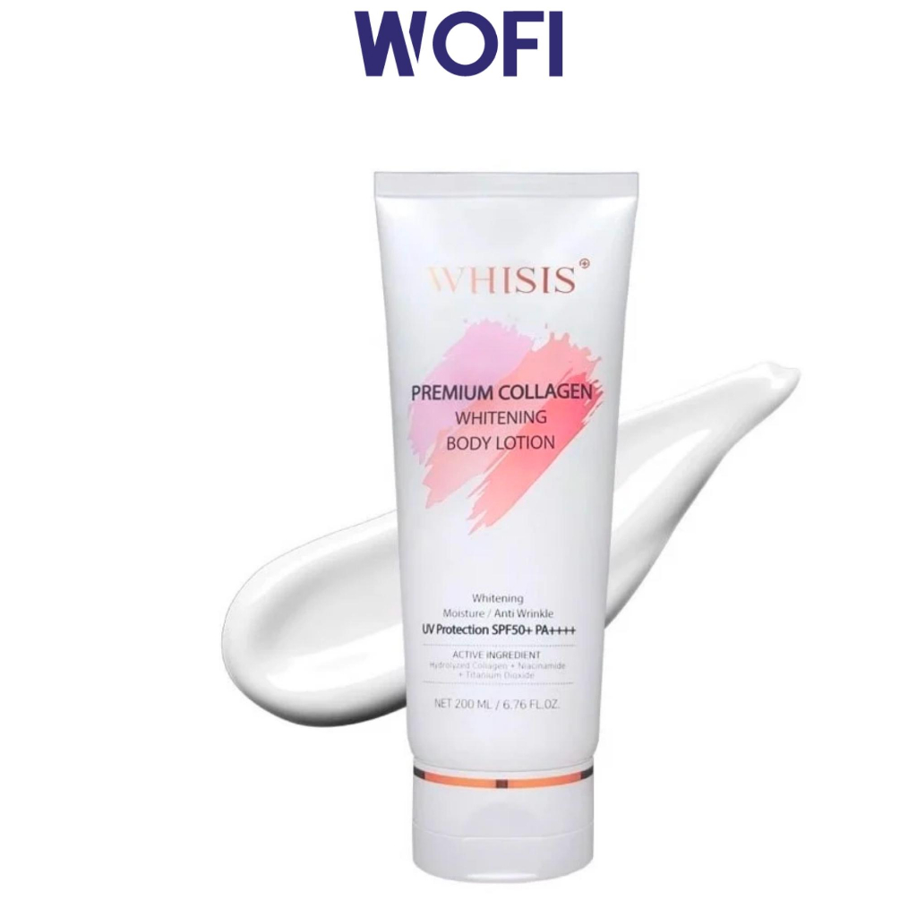 Dưỡng thể chống nắng WHISIS Premium Collagen Whitening Body Lotion SPF50+ PA++++ 200ML
