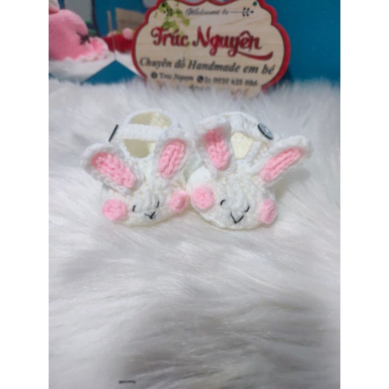 Giày len cho bé chưa dán đế