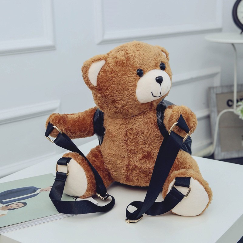 Balo gấu nâu thời trang nam nữ có 2 size