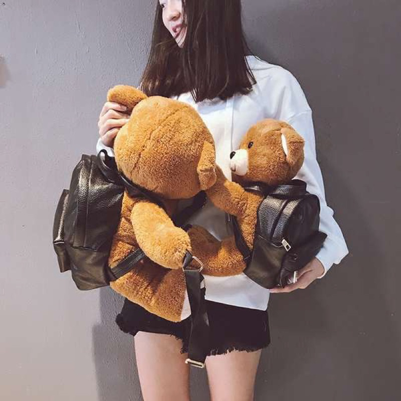 Balo gấu nâu thời trang nam nữ có 2 size