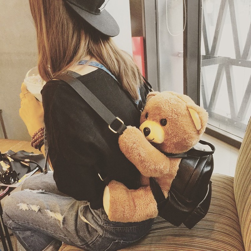 Balo gấu nâu thời trang nam nữ có 2 size