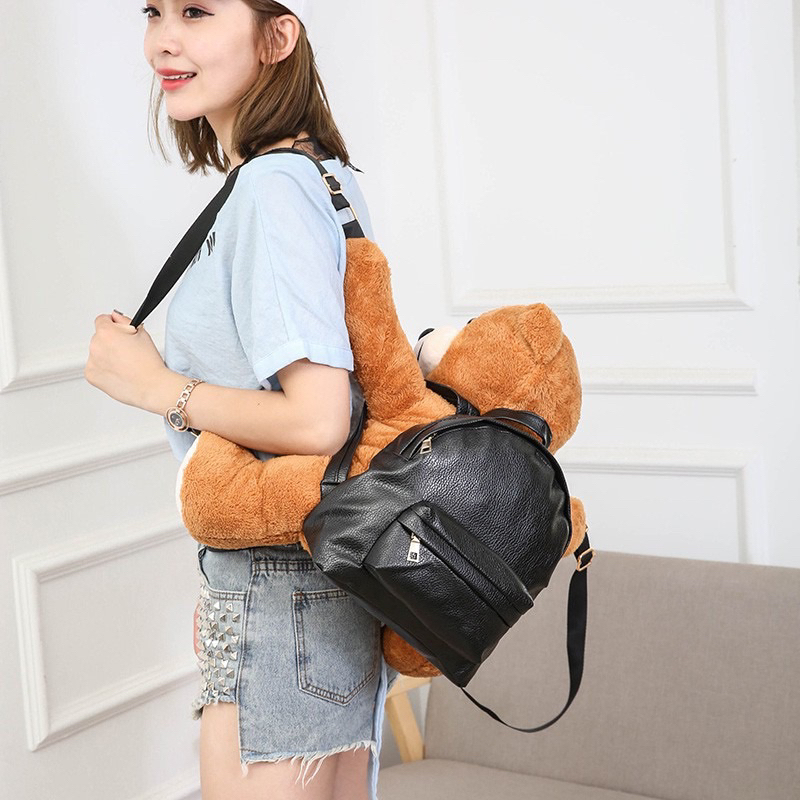 Balo gấu nâu thời trang nam nữ có 2 size