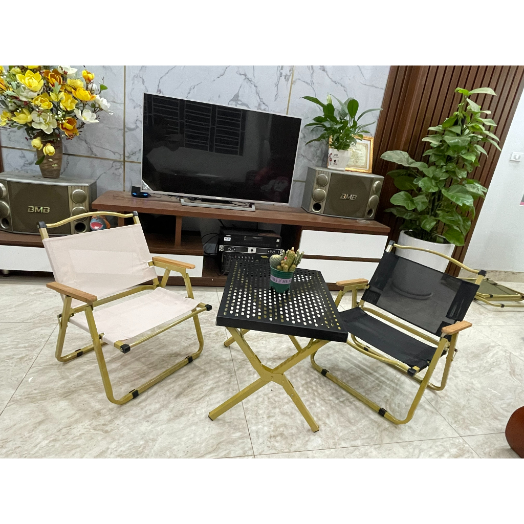 ZIYOUHIKE Ghế Dã Ngoại Gấp Gọn  Chất liệu hợp Kim Nhôm, Vải Dù dành cho quán cafe, đi dã ngoại