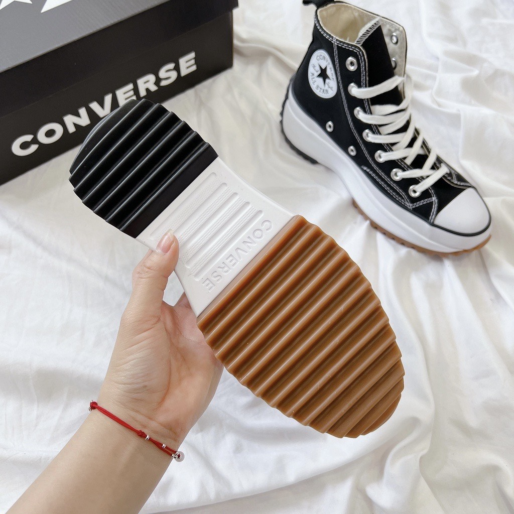 Giày Converse Run Star Hike Black -Giày Sneaker CV Run High Top bản S.Cấp full phụ kiện