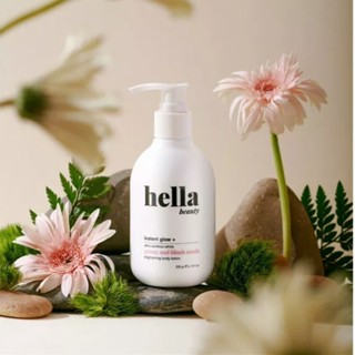  Kem body trắng da dưỡng ẩm nâng tone tức thì niacinamide mờ thâm hella beauty 200G 