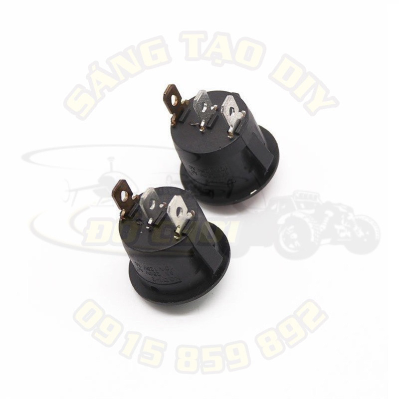 Công tắc tròn có đèn 3 chân KCD1-105 10A/125V 6A/250V