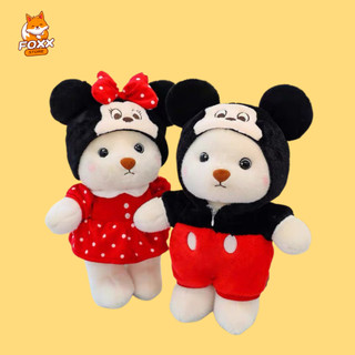 Gấu Bông Teddy Lena Cosplay Mickey Dễ Thương Foxx Store