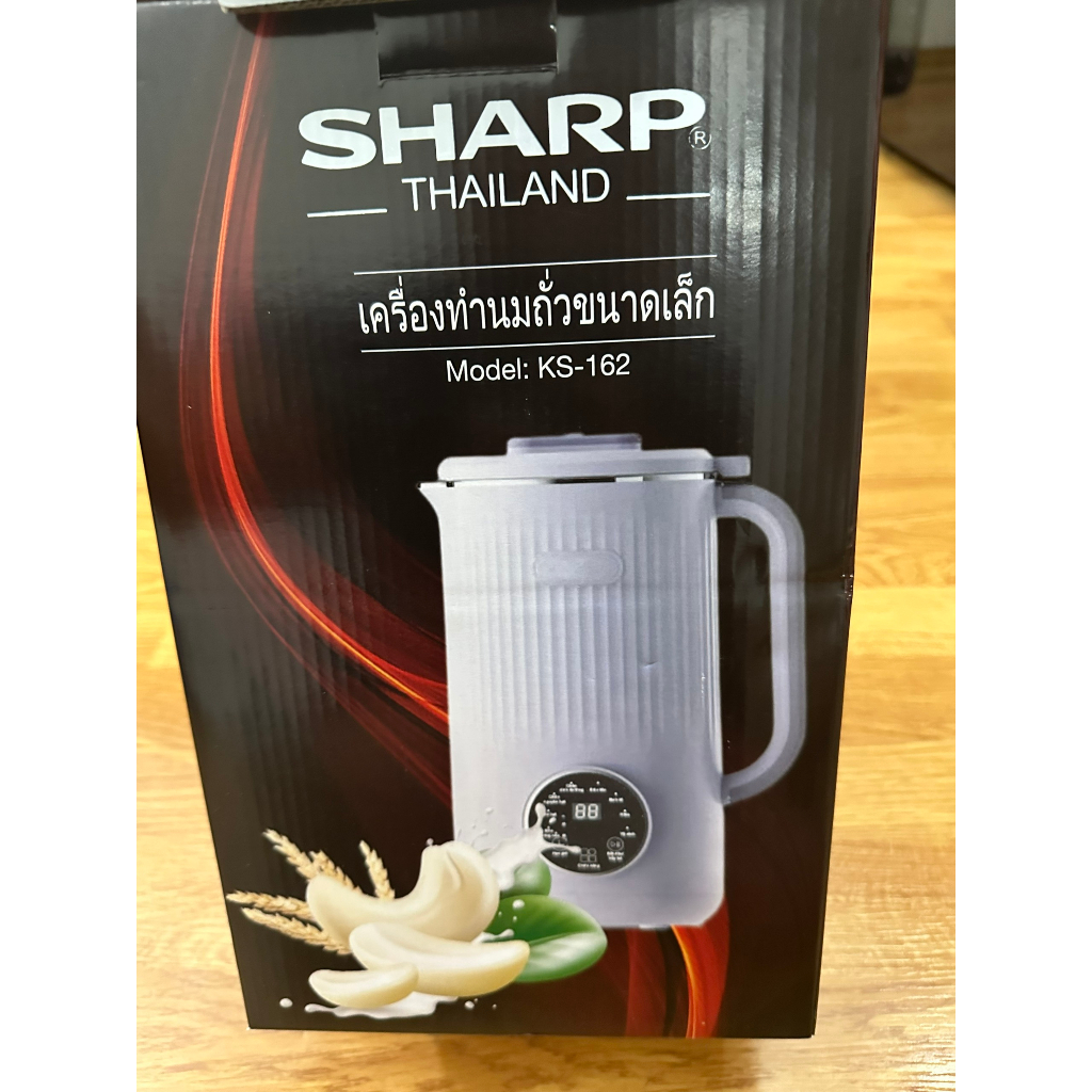 Máy làm sữa hạt, Máy xay nấu đa năng Sharp KS-162 dung tích 1000ml công suất 800W, Bảo Hành 12 Tháng