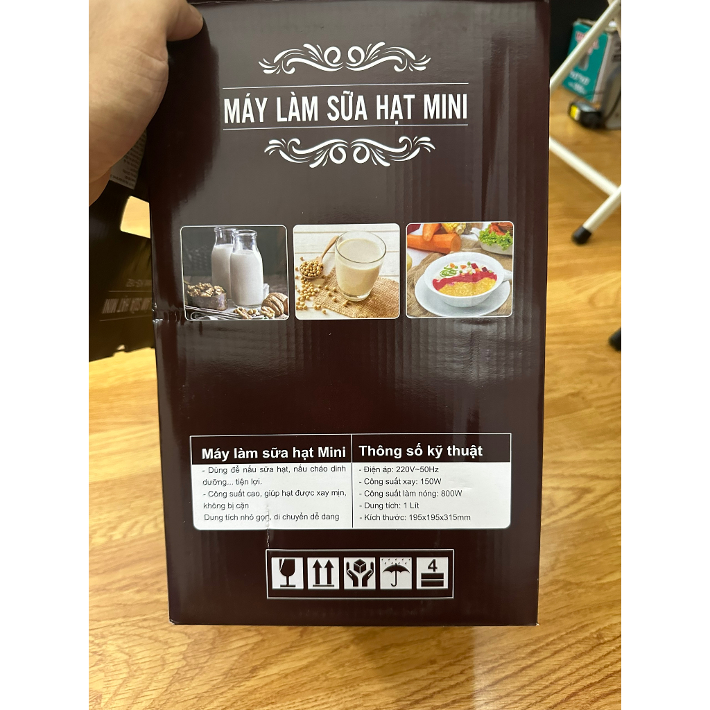 Máy làm sữa hạt, Máy xay nấu đa năng Sharp KS-162 dung tích 1000ml công suất 800W, Bảo Hành 12 Tháng