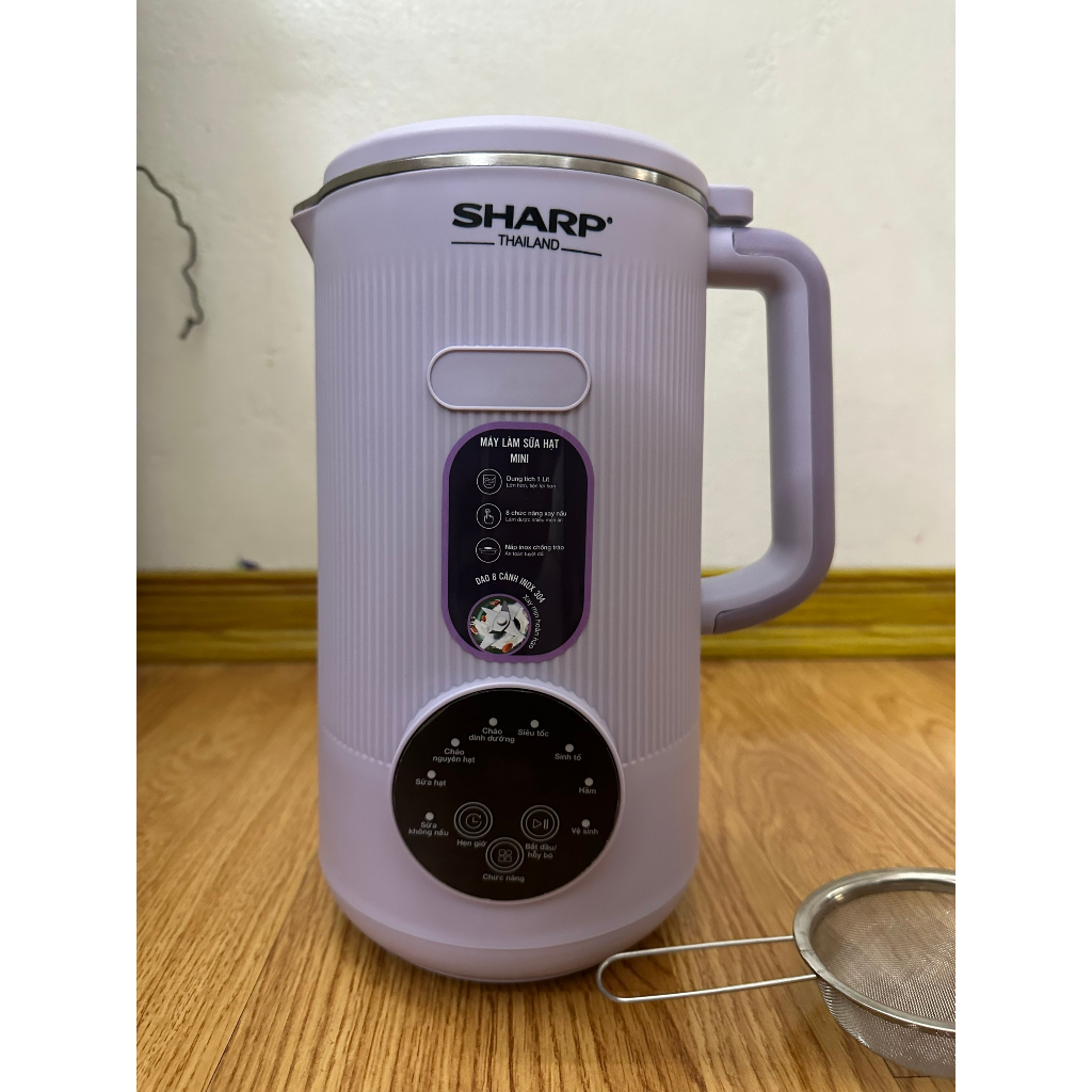 Máy làm sữa hạt, Máy xay nấu đa năng Sharp KS-162 dung tích 1000ml công suất 800W, Bảo Hành 12 Tháng