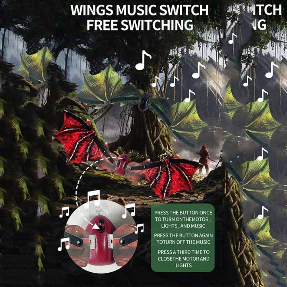 Đồ Chơi Cánh Khủng Long Điện Tử Phát Sáng,Vẫy Cánh ,Phát Nhạc, Cho Bé Trai Làm Quà Tặng Trung Thu,noen,sinh nhật.DADIHA