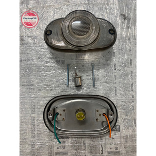 Đèn hậu xe cub 78, xe 67 chụp màu khói đế inox