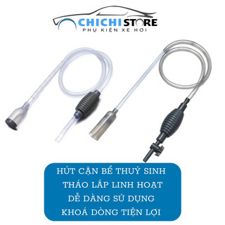 Dụng cụ hút phân cặn bằng tay có khóa - thay nước hồ cá - vệ sinh bể cá