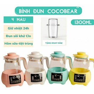 Ấm, máy đun nước pha sữa cho bé Coco bear ,hâm sữa cho bé(Tặng kèm khay hâm)