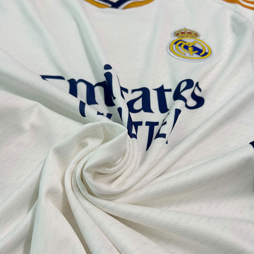 Quần áo bóng đá, đồ đá banh Real Madrid in theo yêu cầu vải mè cao cấp thoáng mát không xù lông - VUA BÓNG ĐÁ