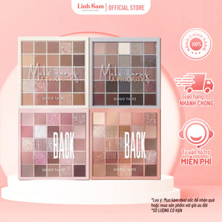 Bảng phấn mắt 25 ô mềm mịn bền màu gogo tales 29.5g