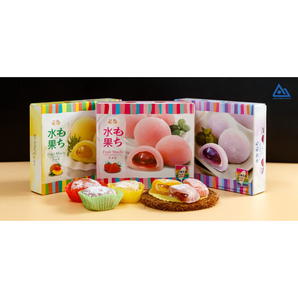 Bánh mochi Đài Loan Royal Family vị dâu tây 132g, bánh ăn vặt Đài Loan mềm dẻo dinh dưỡng An Gia Sweets & Snacks
