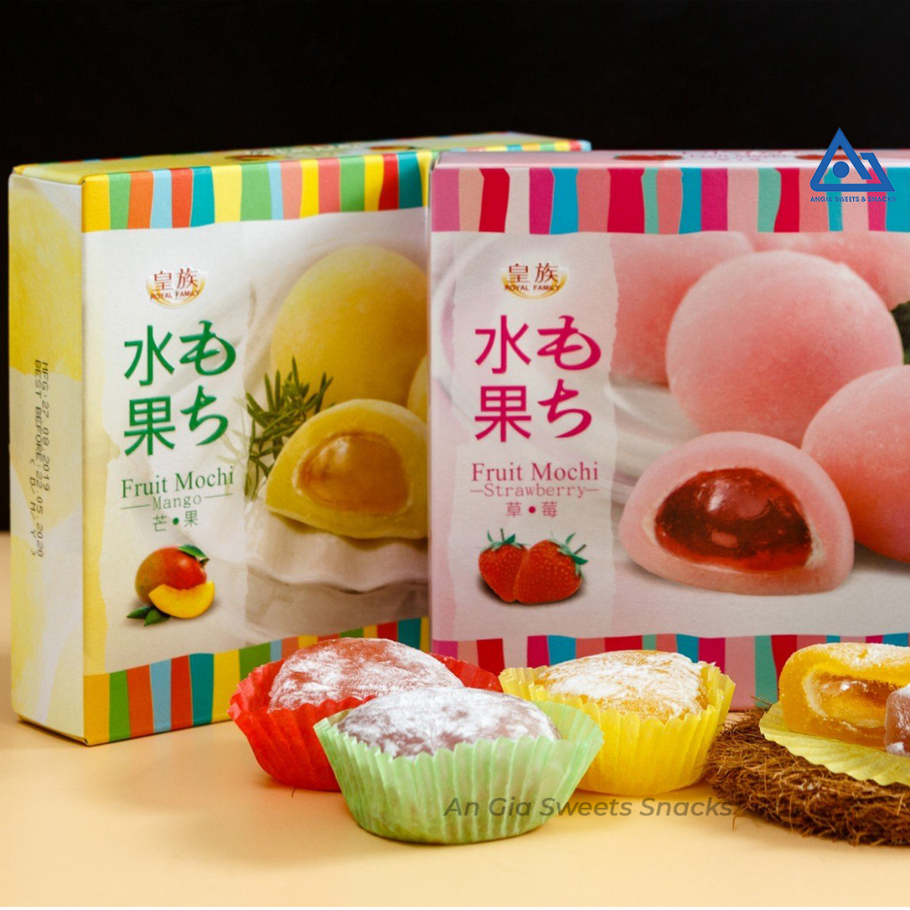 Bánh mochi Đài Loan Royal Family 132g, bánh ăn vặt mềm dẻo dinh dưỡng An Gia Sweets & Snacks