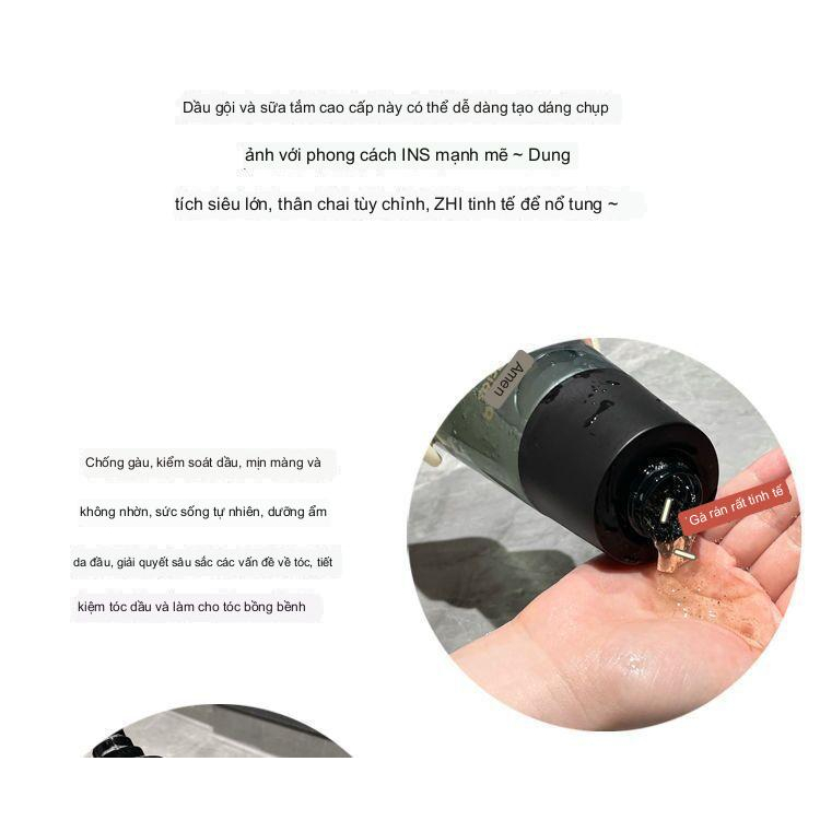 COMBO Sữa tắm gội nước hoa dành cho nam ngăn ngừa đổ mồ hôi suốt 48h, hương nước hoa