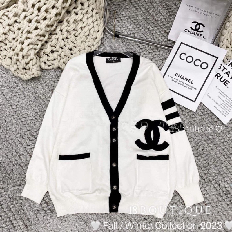 Áo cardigan sọc tay hàng chuẩn QC