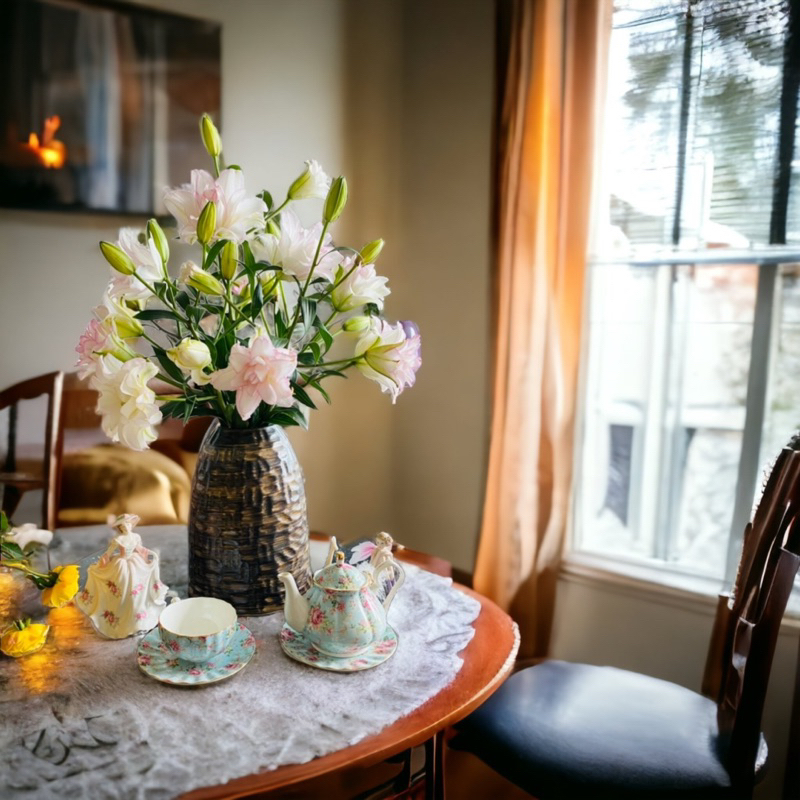 Bình Gốm Dáng Chuông Cắm Hoa Bát Tràng Cao Cấp Với 50 Mẫu Decor Trang Trí Phòng Khách Sang Trọng, Cao Cấp