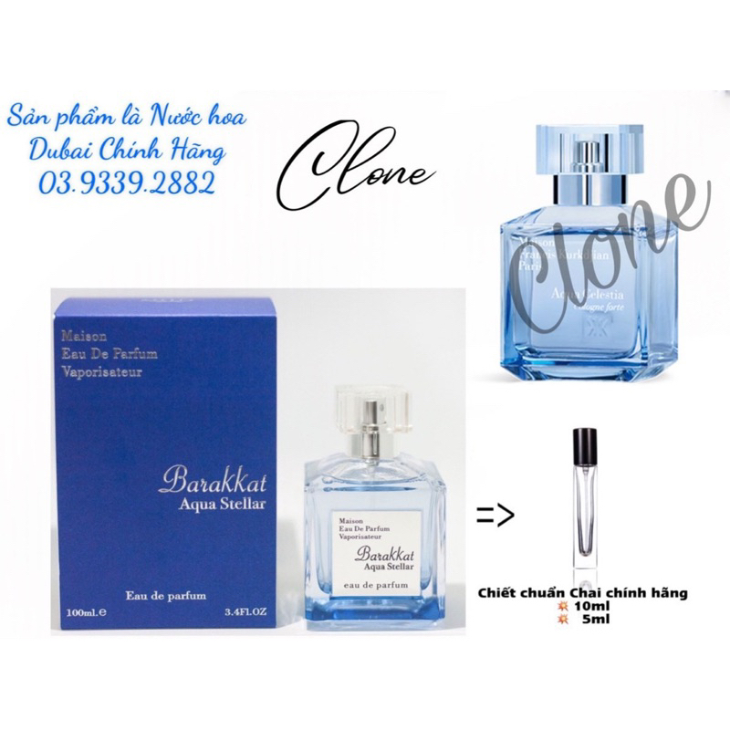 Nước hoa Barakkat Rouge / extrait/ amber eve/ aqua aevum/aqua stear/satin oud/ gentle gold