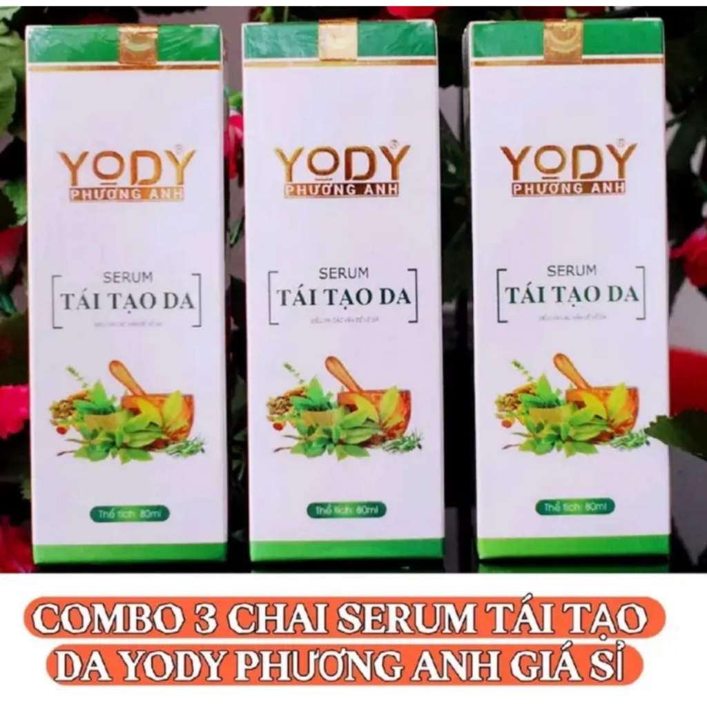 Combo 3 Chai Tái Tạo Da Phương Anh Yody White sạch nám mụn tàn nhang