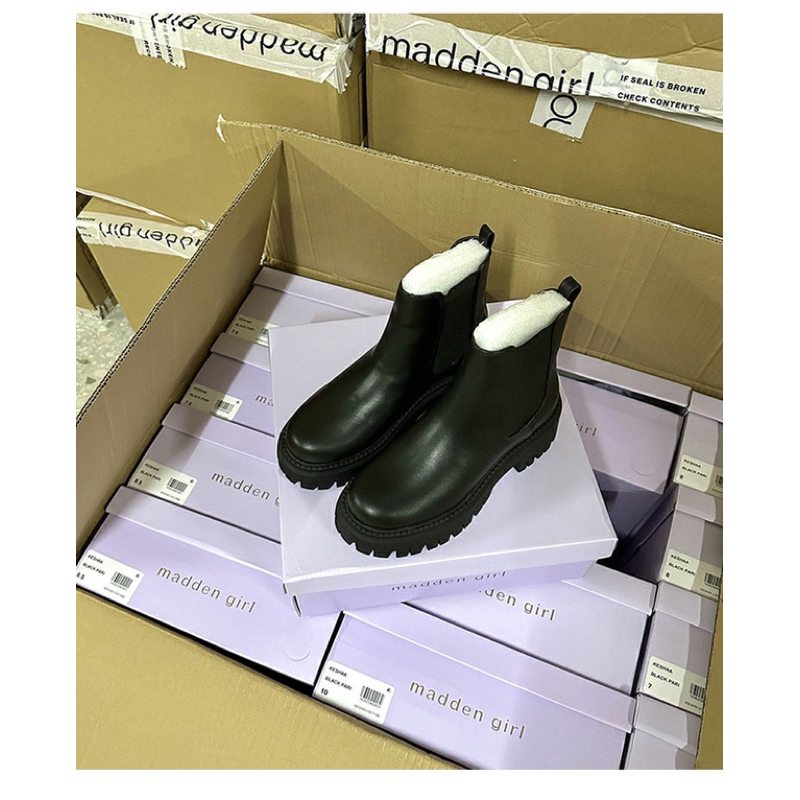 Madden Girl Chunky Chelsea Boots giày răng cưa đế 5cm