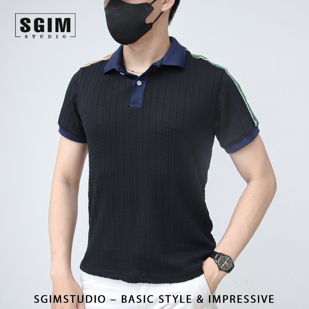 Áo polo Thu Đông dệt kim Sgimstudio, chất áo dệt kim gân cotton cao cấp chuẩn | SGIMSTUDIO
