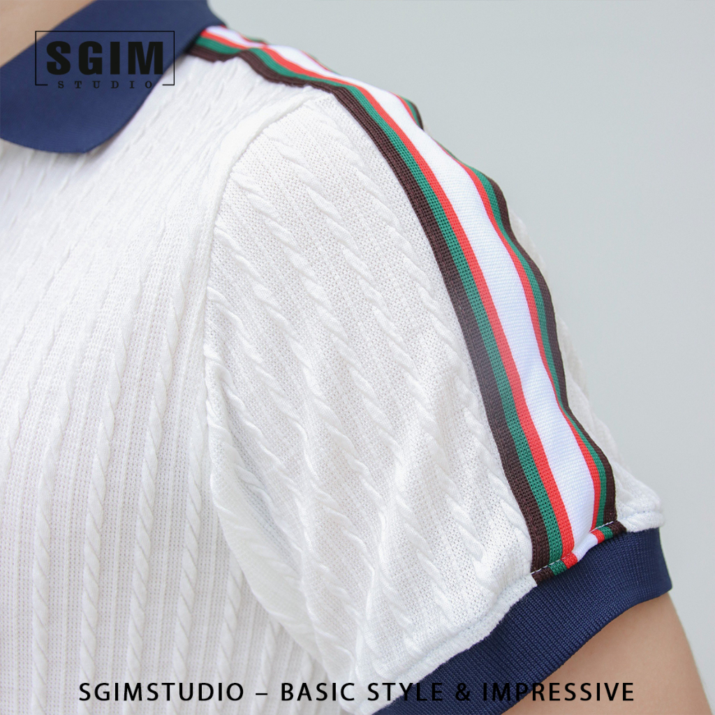 Áo polo Thu Đông dệt kim Sgimstudio, chất áo dệt kim gân cotton cao cấp chuẩn | SGIMSTUDIO