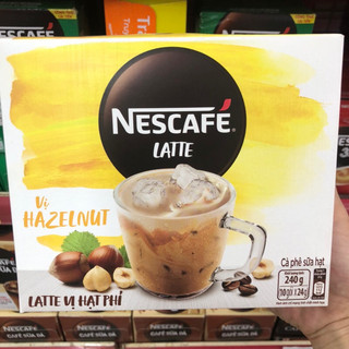 Cà phê hòa tan nescafé latte sữa hạt vị hạt phỉ - shop thái hà