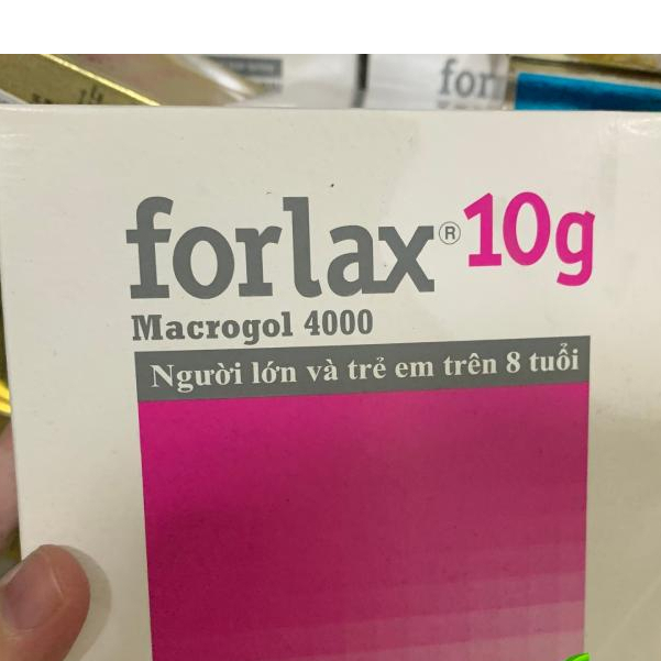GIẢM TÁO BÓN Forlax macrogol 4000 - Hộp 20 gói x 10g