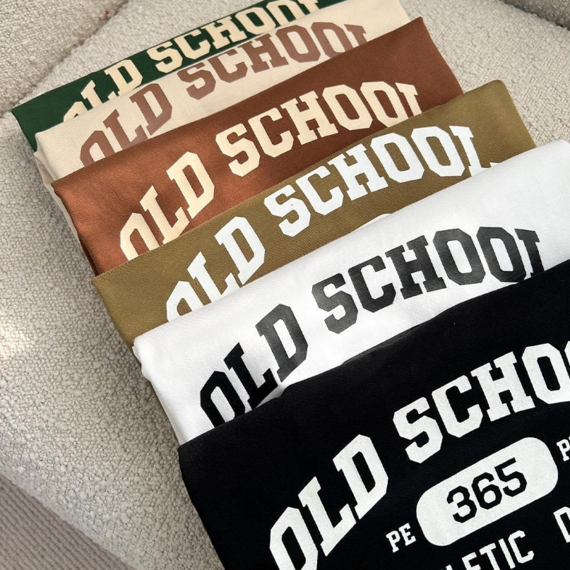 Áo thun nam nữ mẫu "OLD SCHOOL" form unisex