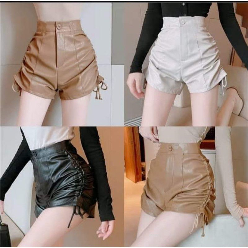 Chân váy da rút dây 2 bên cá tính trẻ trung tôn v3 siêu xuất sắc
