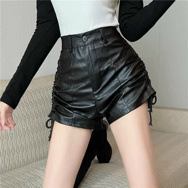 Chân váy da rút dây 2 bên cá tính trẻ trung tôn v3 siêu xuất sắc