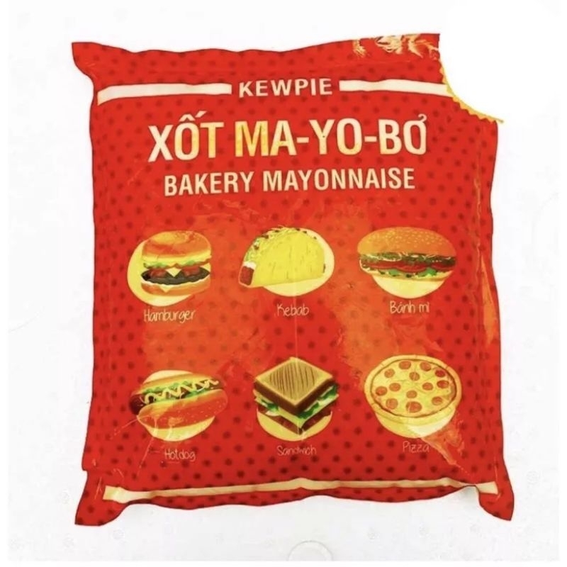 Sốt may- yo- bơ kewpie túi 3kg dòng chuyên cho bánh mì,bánh tráng nướng