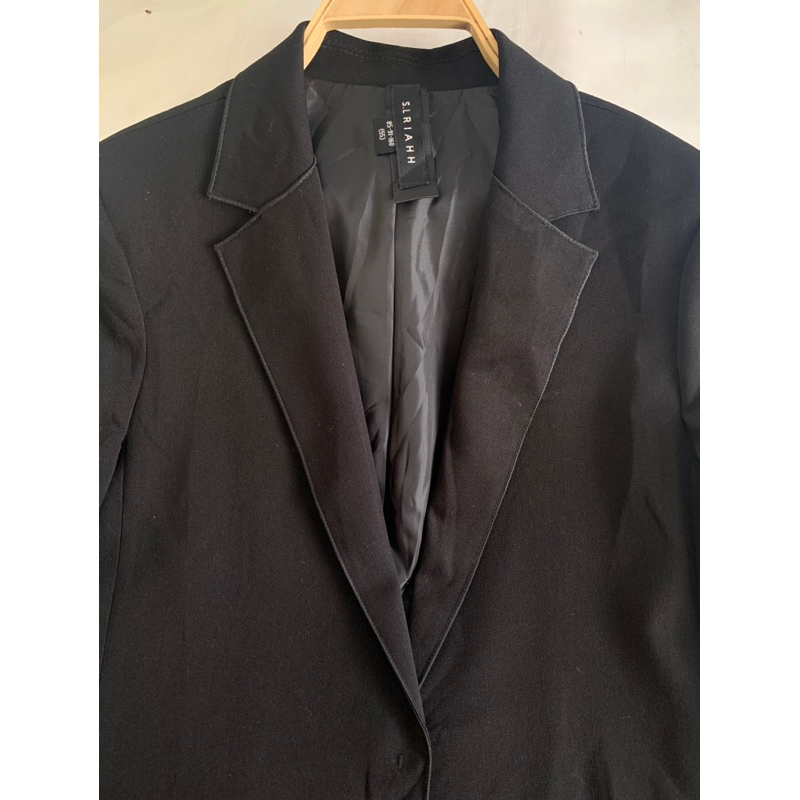 Áo khoác blazer M364 dáng dài có độn vai form suông chất vải dày dặn 2 lớp 2hand Hàn si tuyển ảnh thật