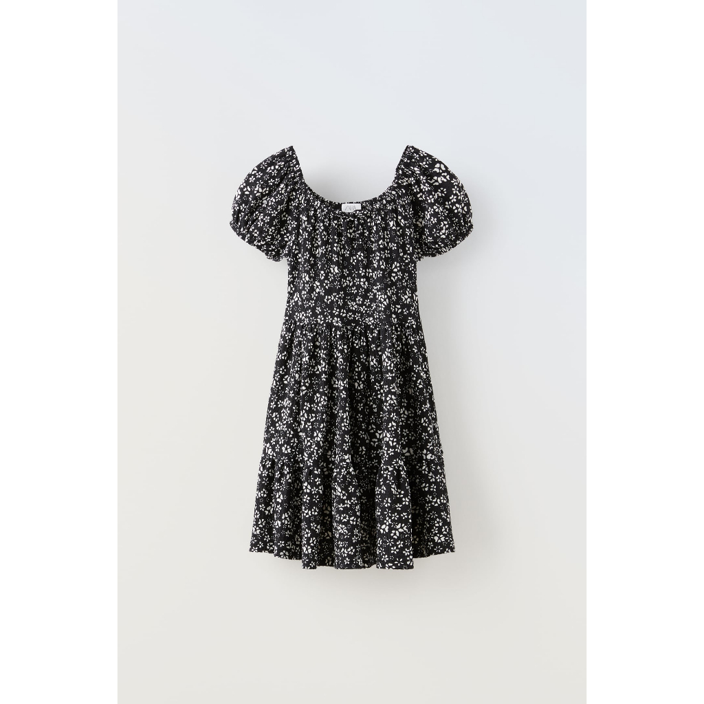 Váy hoa bé gái Zara Authentic new thu đông 2023