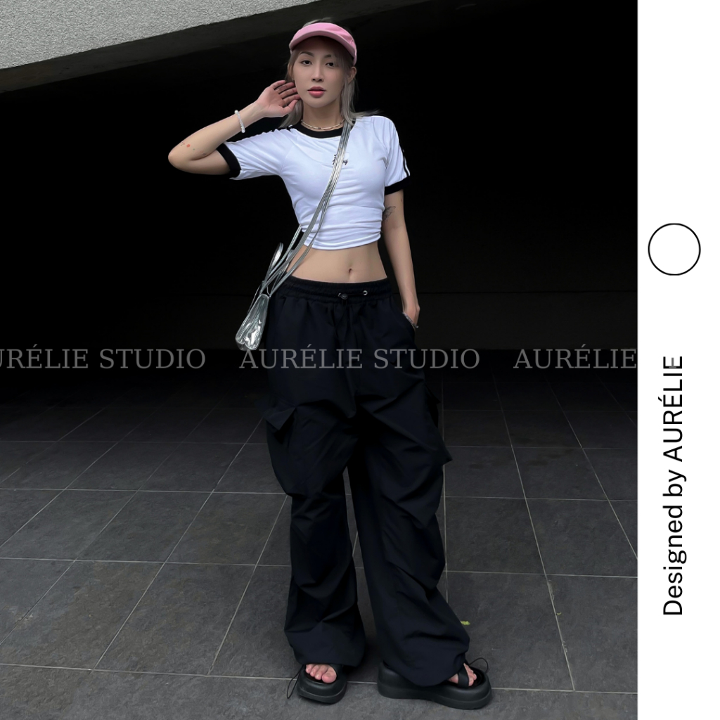 Áo Thun Croptop HI BABY by AURÉLIE