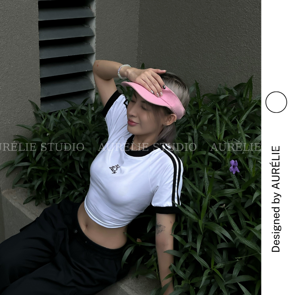 Áo Thun Croptop HI BABY by AURÉLIE