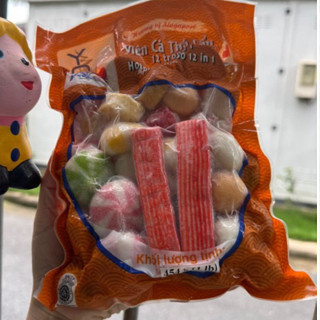 Viên thả lẩu 12in1 set chiên mix Yosa gói 454g gồm 12 món đa dạng