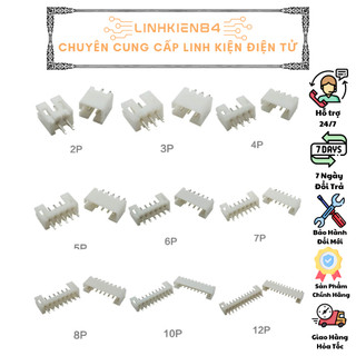 Combo 10 chiếc đầu nối xh2.54 đực- cái các loại header trắng xh2.54