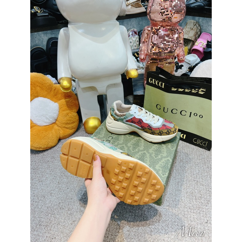 Giày Thể thao GC rhyton bản mix màu đẹp đỉnh- Hàng QC fullbox