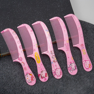 Lược chải tóc Hello Kitty dạng dẹp bằng nhựa màu hồng