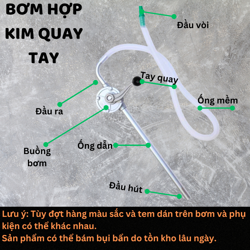 Bơm dầu quay tay hợp kim nhôm